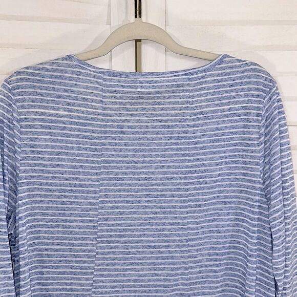 Chico's Zenergy Tunic Size 2 (12) Allyssa Linen Blend - Picture 9 of 14